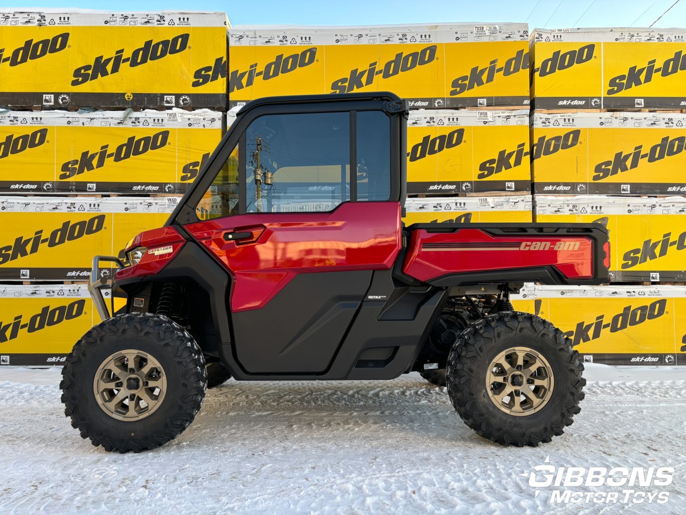 2025 Can Am Defender Limited Fiery Red