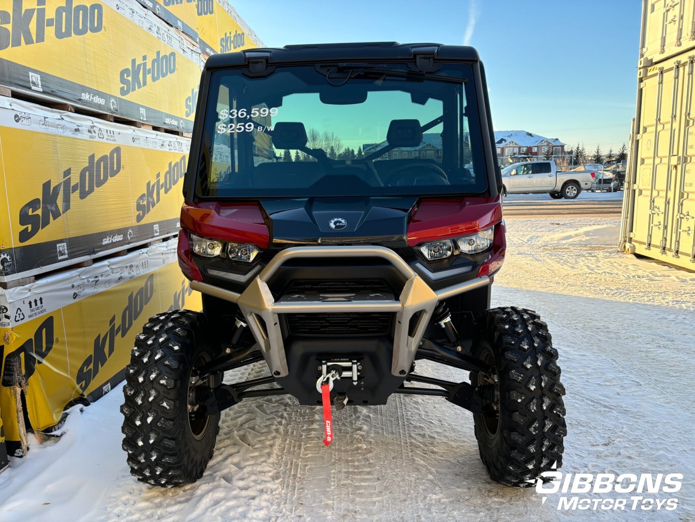 2025 Can Am Defender Limited Fiery Red