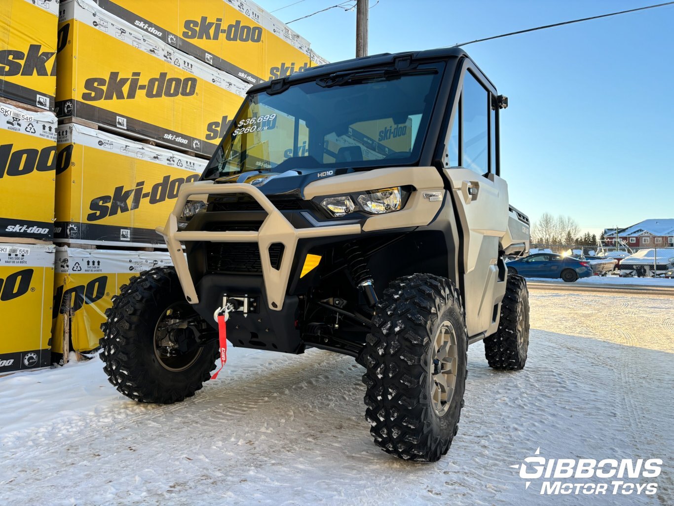 2025 Can Am Defender Limited Desert Tan & Stealth Black