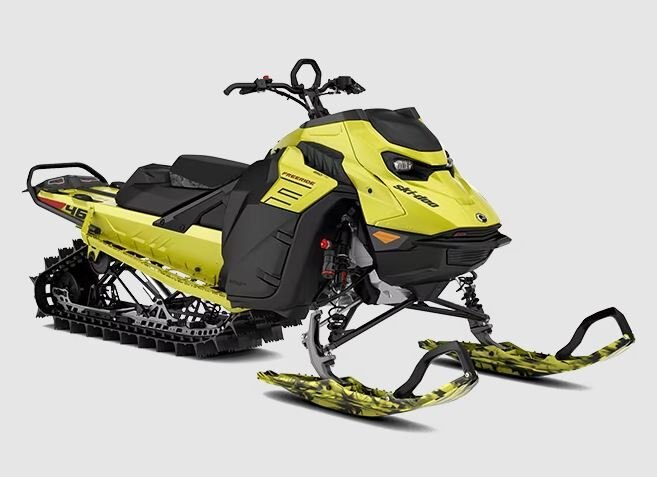 2025 Ski Doo Freeride 850 E TEC Turbo R 154 PowderMax 2.5 SHOT With Touchscreen Flare Yellow and Black