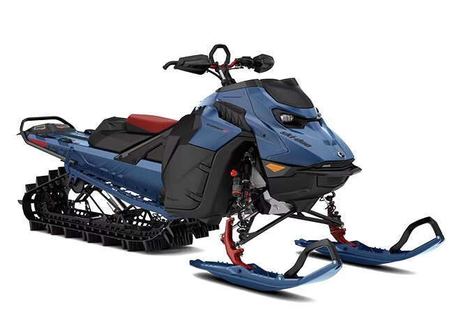 2025 Ski Doo Summit X with Expert Package Rotax® 850 E TEC® Turbo R 165 PowderMax X Light 3.0 SHOT With Touchscreen Dusty Navy and Black