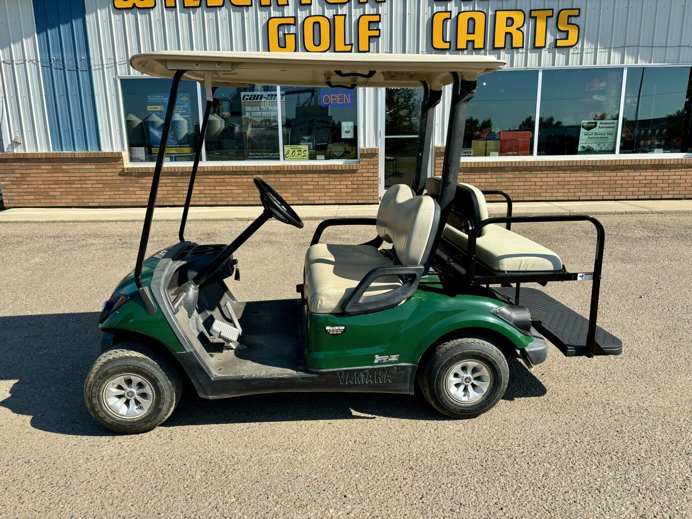 Used 2014 Yamaha DRIVE EFI Golf Cart with Rear Seat & Light Kit