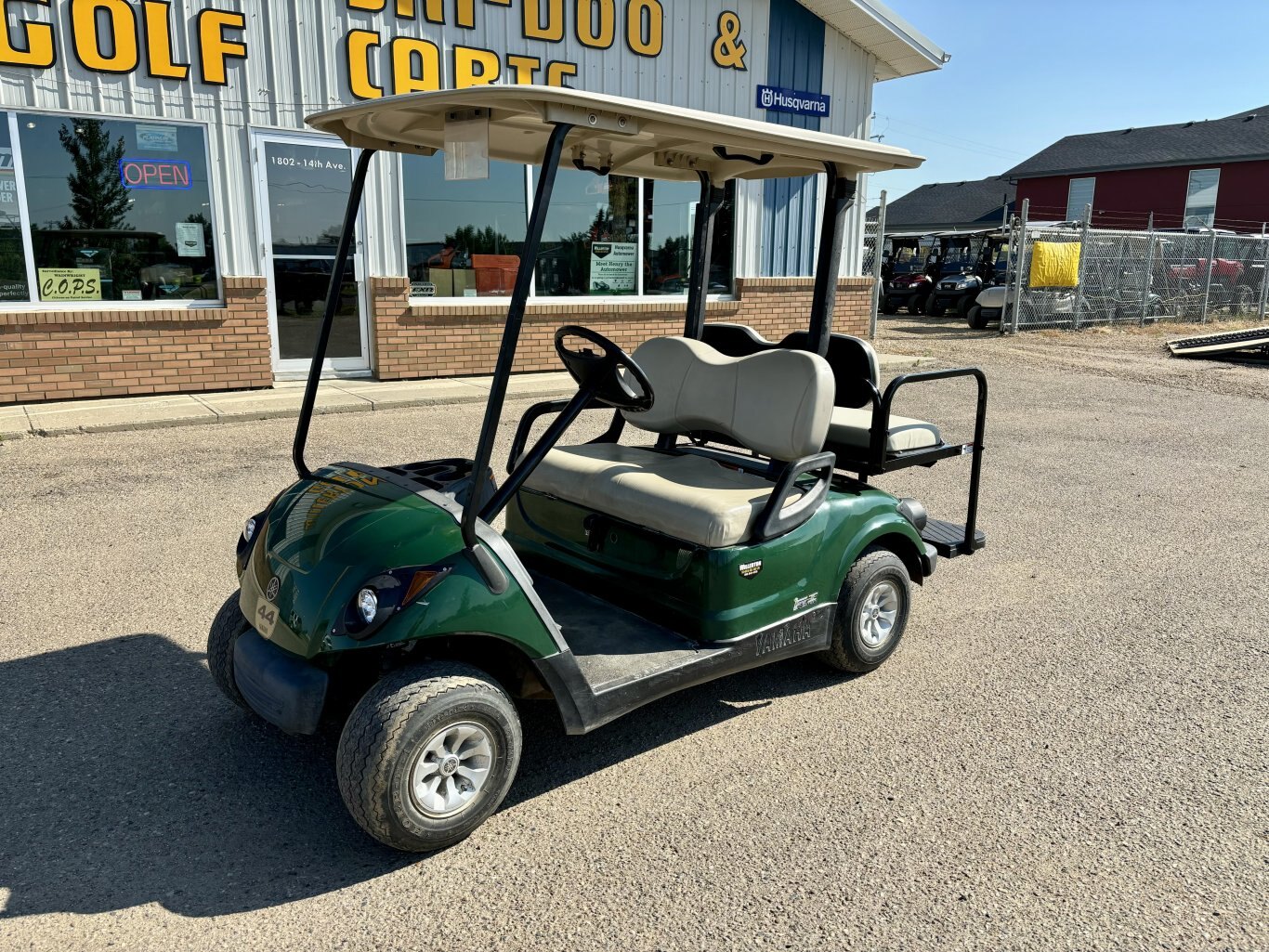 Used 2014 Yamaha DRIVE EFI Golf Cart with Rear Seat & Light Kit