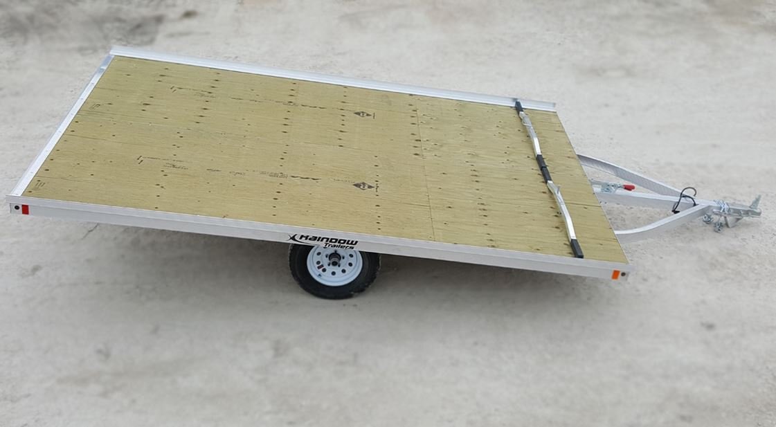 Rainbow Aluminum ATV / Sled Trailer 10' Drive On/Off w/ 2200 lb. Axle (10 Tire)