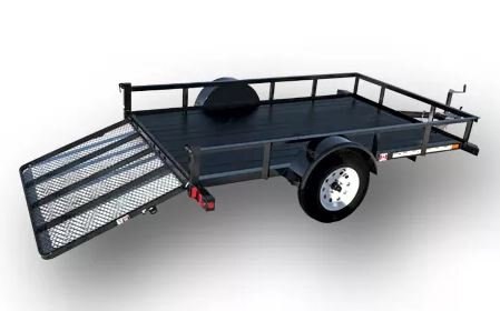 Rainbow Angle Iron Side Utility Trailer 7' x 12' w/ 3500 lbs. Axle