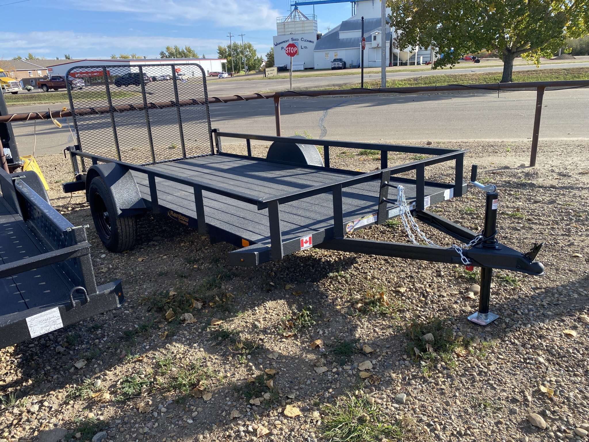 Rainbow 6 x 12 Angle Iron Side Utility Trailer w/ 3500 lbs. Axle