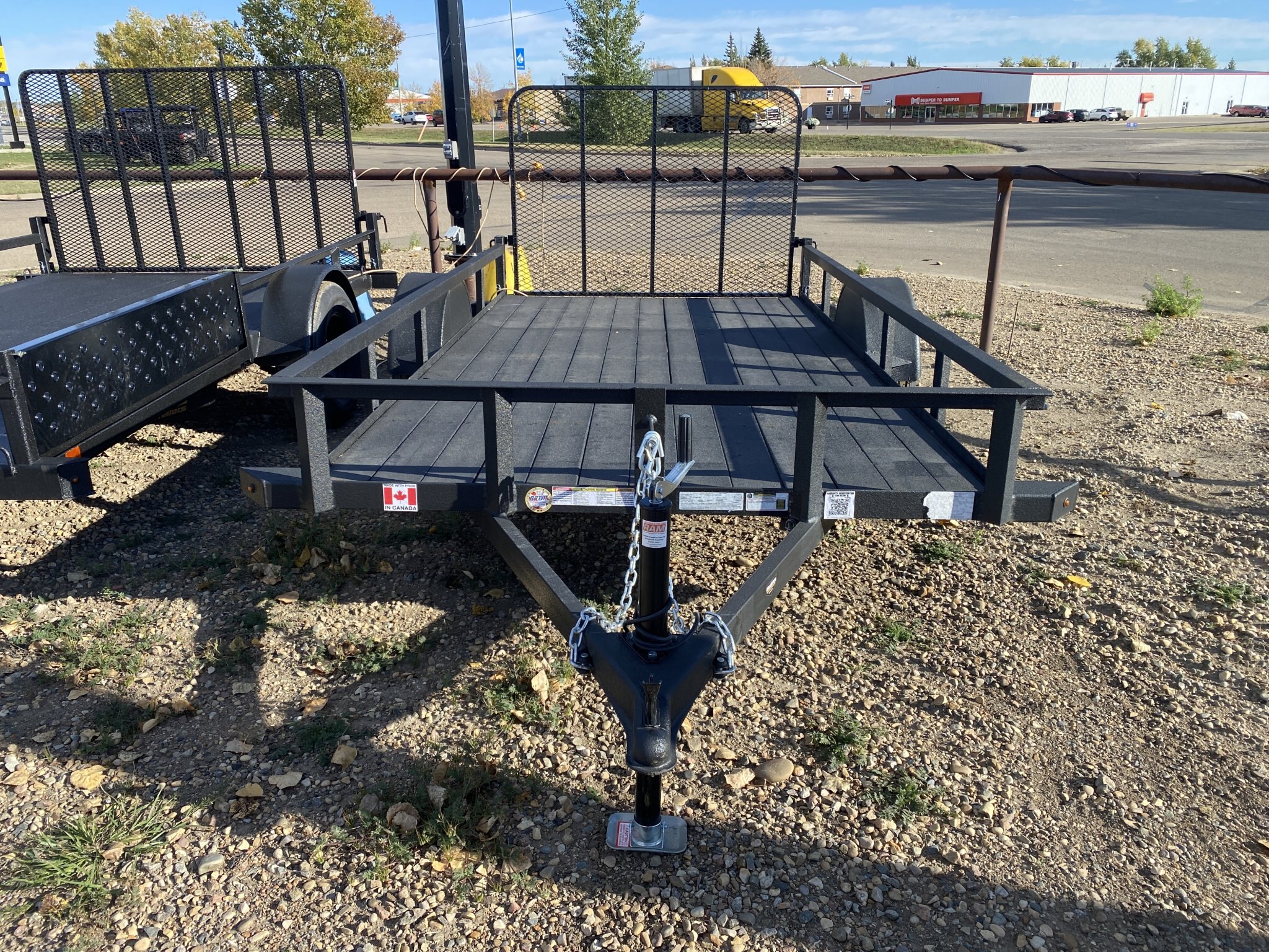 Rainbow 6 x 12 Angle Iron Side Utility Trailer w/ 3500 lbs. Axle