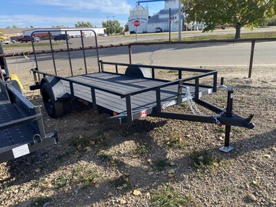 Rainbow 6 x 12 Angle Iron Side Utility Trailer w/ 3500 lbs. Axle