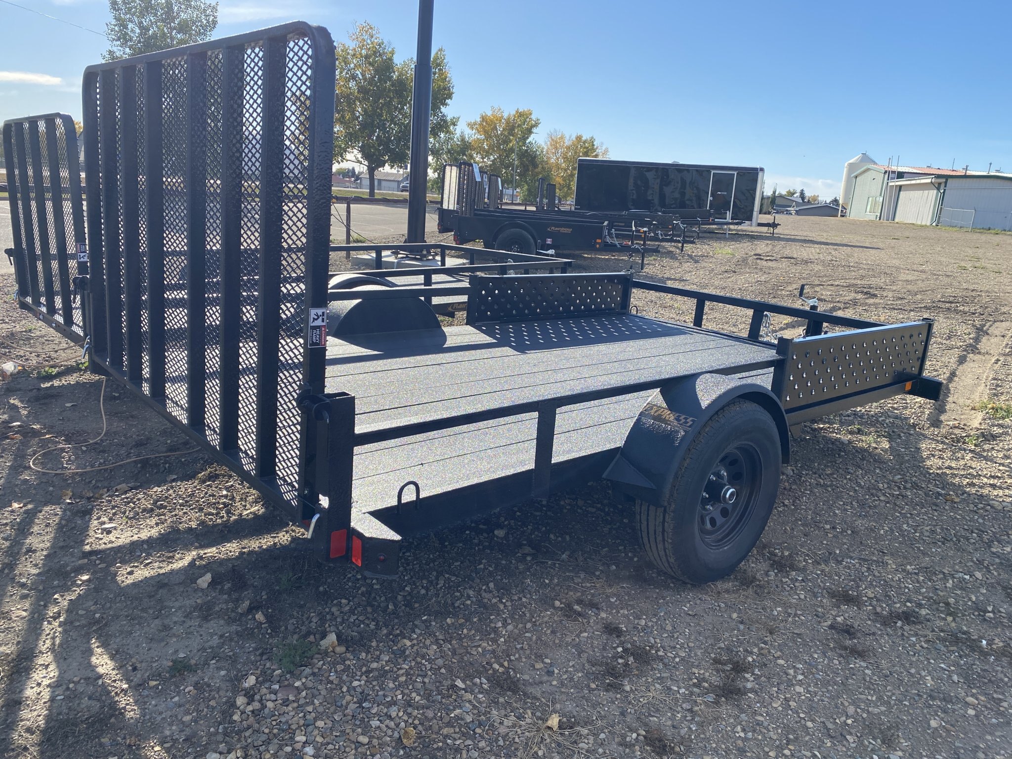 Rainbow Ramp Side Utility 7' x 12' Ramp Side Utility w/ 5200 lbs. Axle