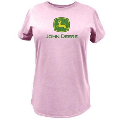 John Deere Womens Pink T Shirt