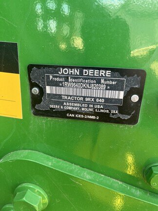 2022 John Deere 9RX 640