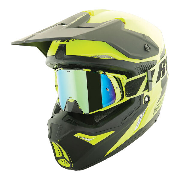 JOE ROCKET RKT 22 SNOW CROSS HELMET HI VIS SIZE SMALL