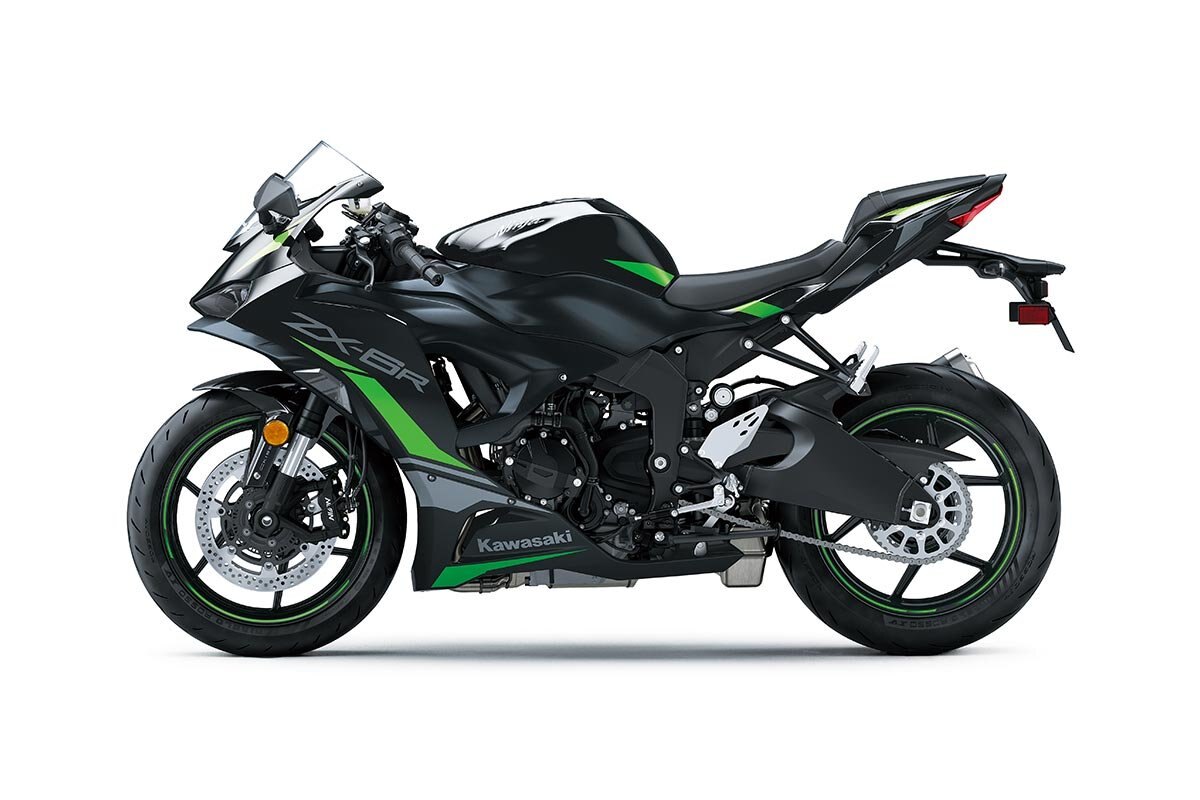 2025 Kawasaki NINJA ZX 6R Ebony / Metallic Flat Spark Black