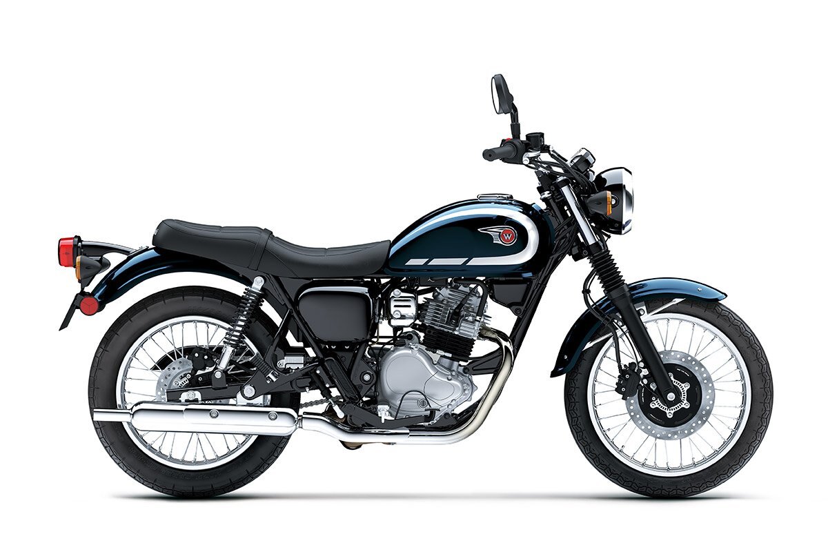 2025 Kawasaki W230 Metallic Ocean Blue / Ebony