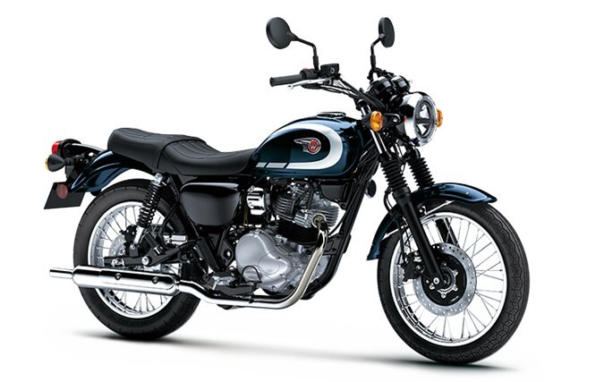 2025 Kawasaki W230 Metallic Ocean Blue / Ebony