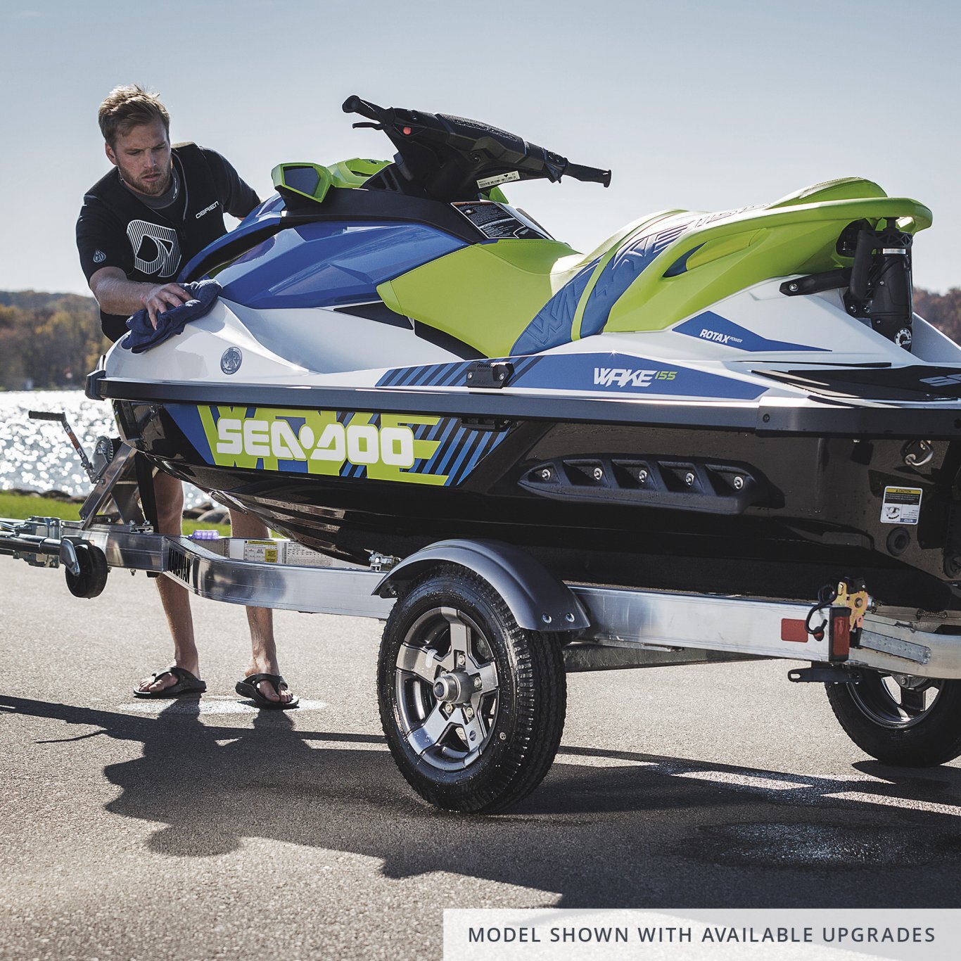 Karavan Single Watercraft Aluminum Trailer WCA125046LTA WITH ALUMINUM RIMS & 1000LBS TONGUE JACK