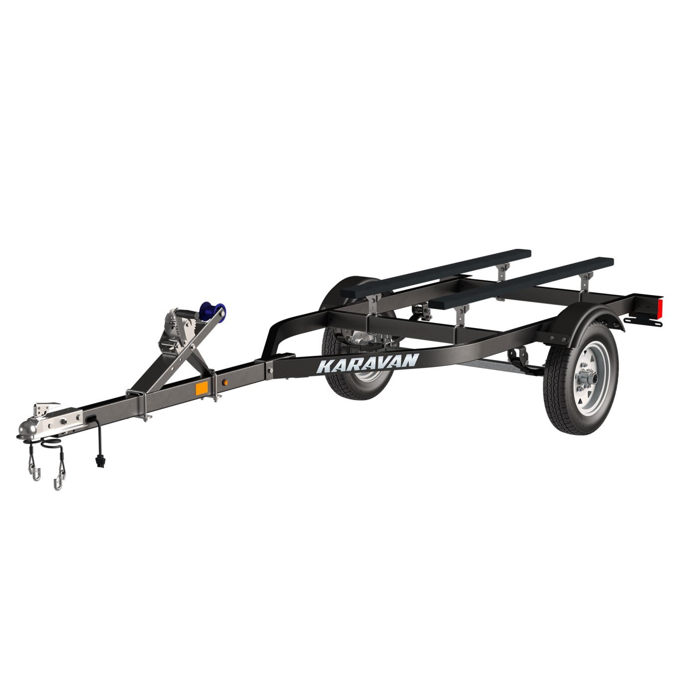 Karavan Single Watercraft Steel Trailer WCE125046LB WITH ALUMINUM RIMS & 1000LBS TONGUE JACK