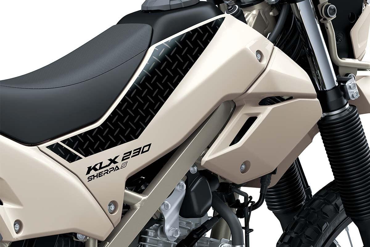 2026 Kawasaki KLX230 SHERPA S Whitish Beige