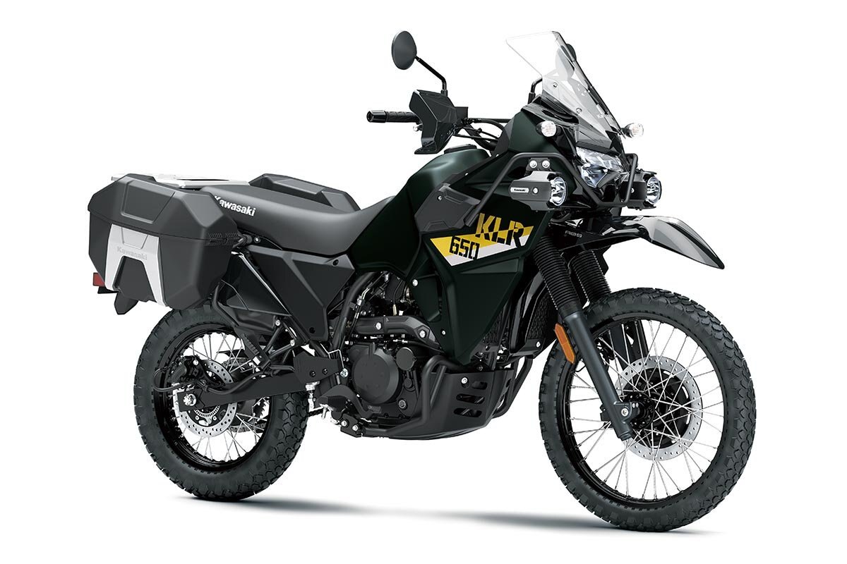2026 Kawasaki KLR650 ADVENTURE Metallic Matte Dark Green