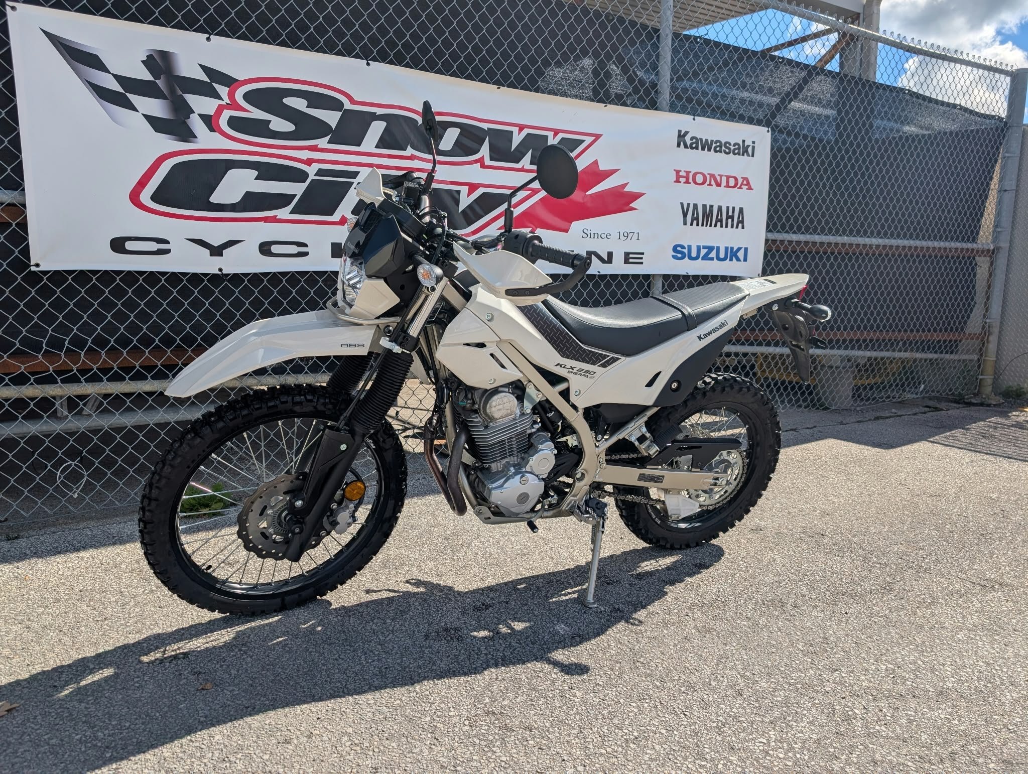 2026 Kawasaki KLX230 SHERPA S Whitish Beige