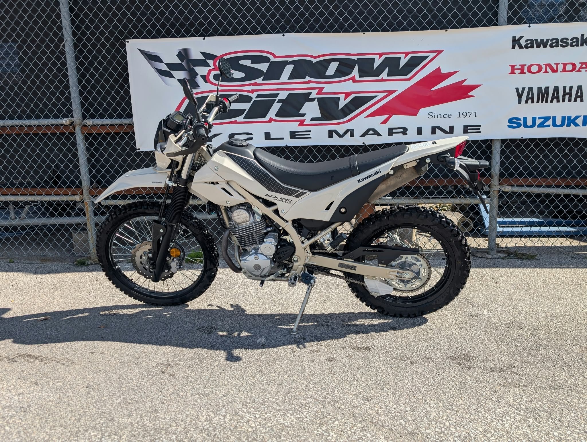 2026 Kawasaki KLX230 SHERPA S Whitish Beige