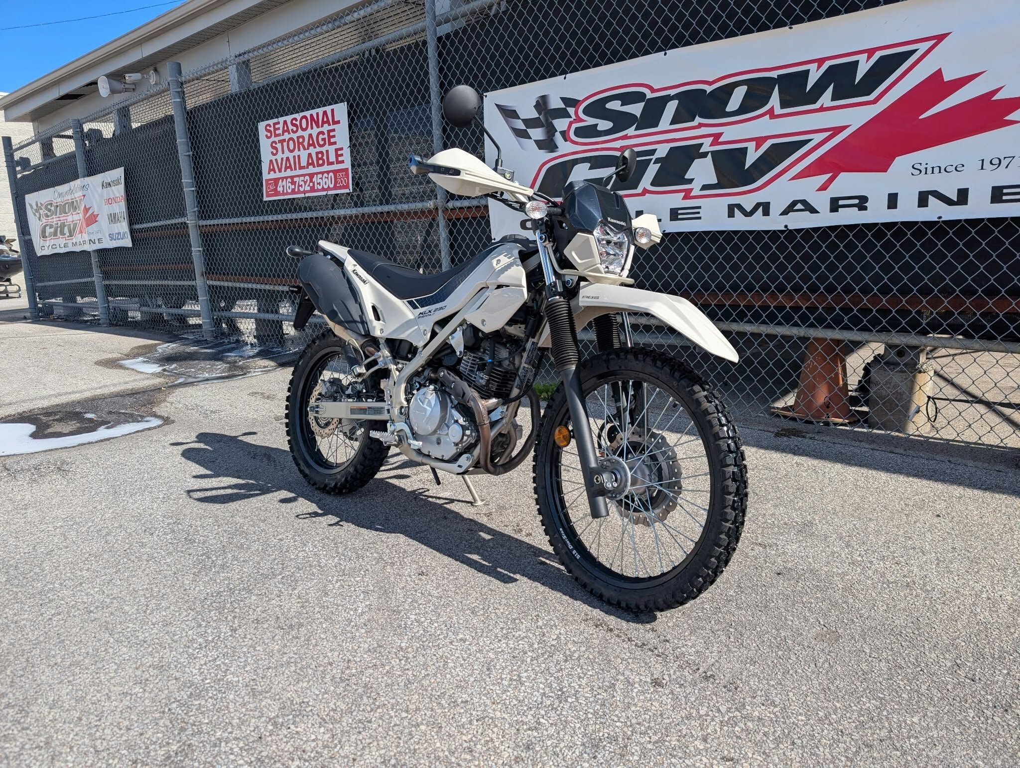2026 Kawasaki KLX230 SHERPA S Whitish Beige
