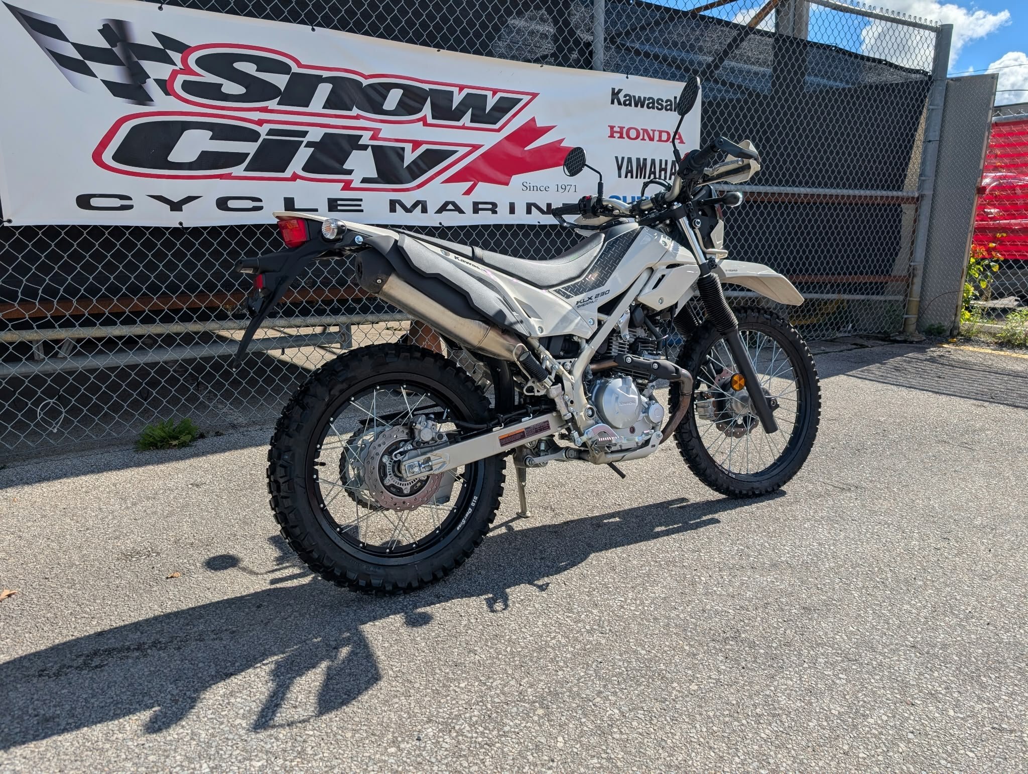 2026 Kawasaki KLX230 SHERPA S Whitish Beige