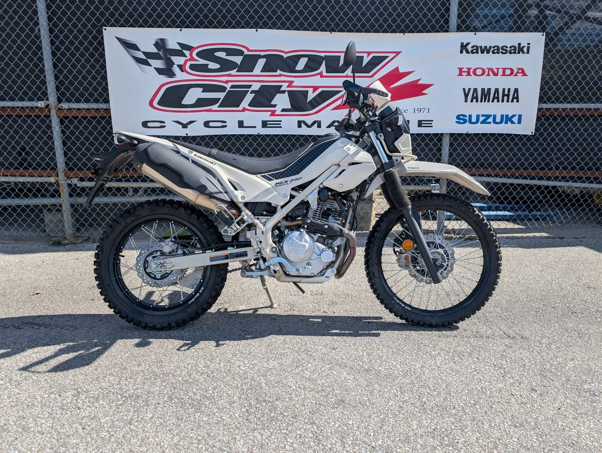 2026 Kawasaki KLX230 SHERPA S Whitish Beige
