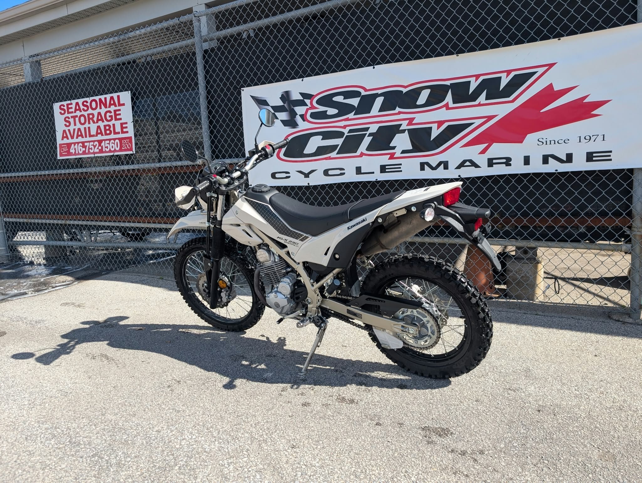 2026 Kawasaki KLX230 SHERPA S Whitish Beige