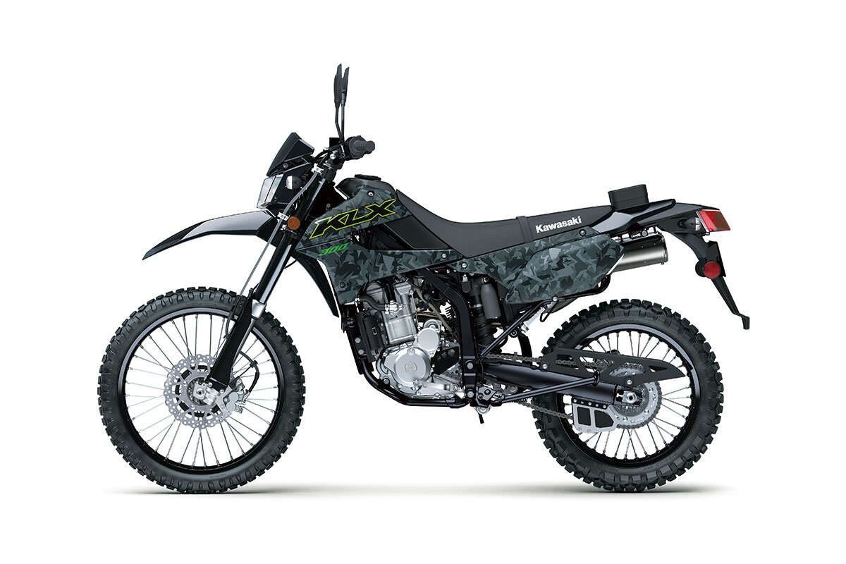 2023 Kawasaki KLX300 CYPHER CAMO GRAY