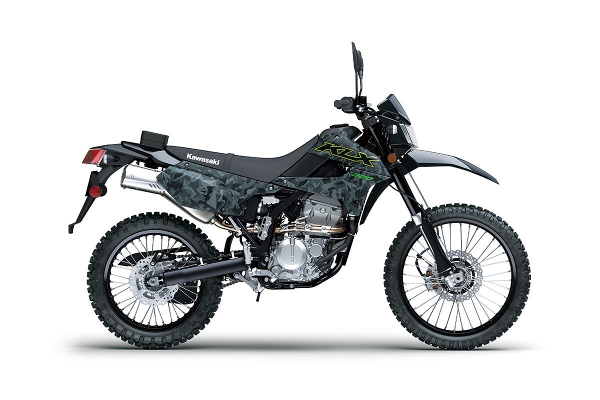 2023 Kawasaki KLX300 CYPHER CAMO GRAY