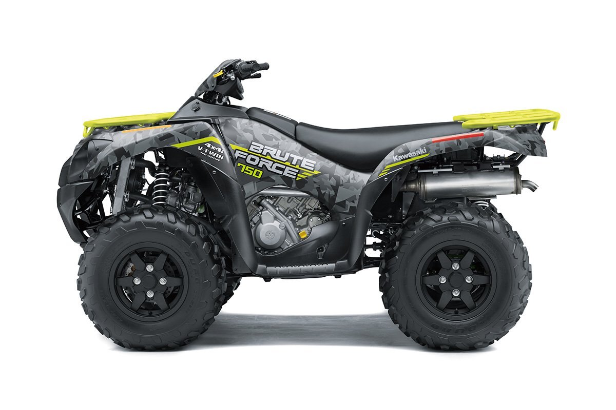 2023 Kawasaki BRUTE FORCE 750 4x4i EPS CYPHER CAMO GRAY