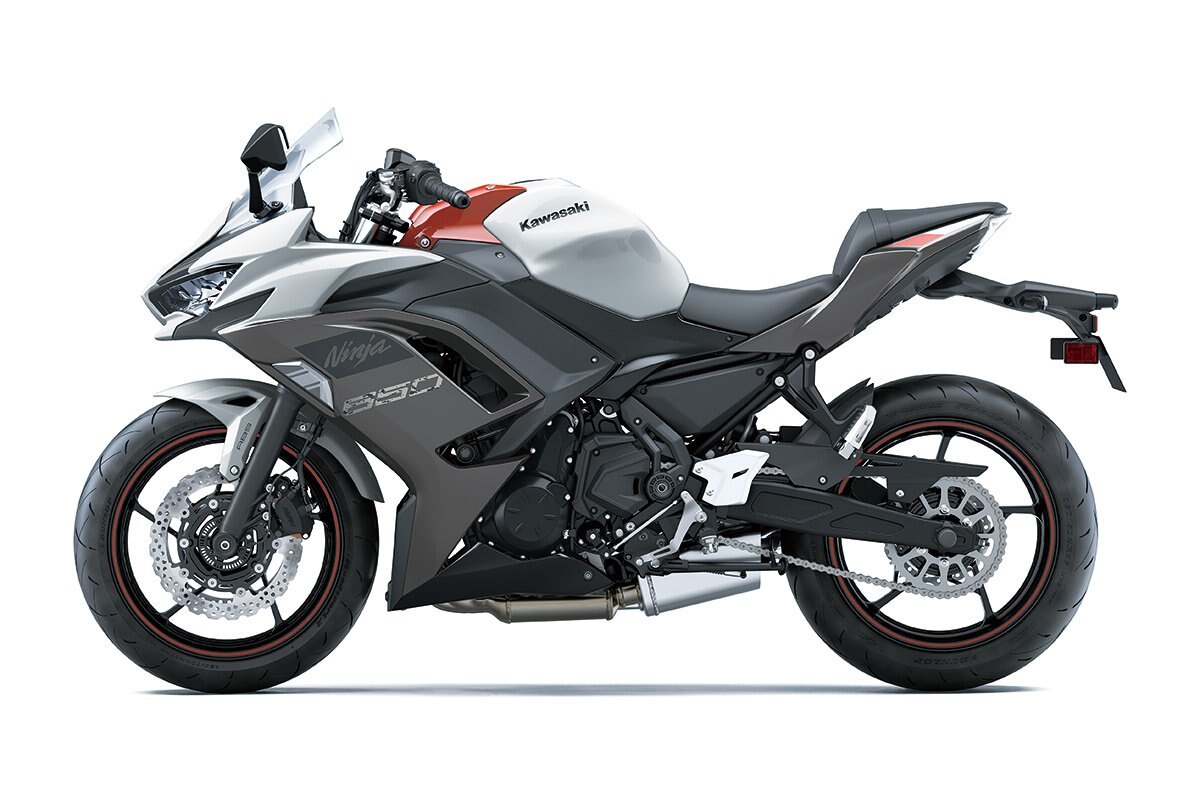 2023 Kawasaki NINJA 650 PEARL ROBOTIC WHITE / METALLIC FLAT RAW GRAYSTONE / EBONY