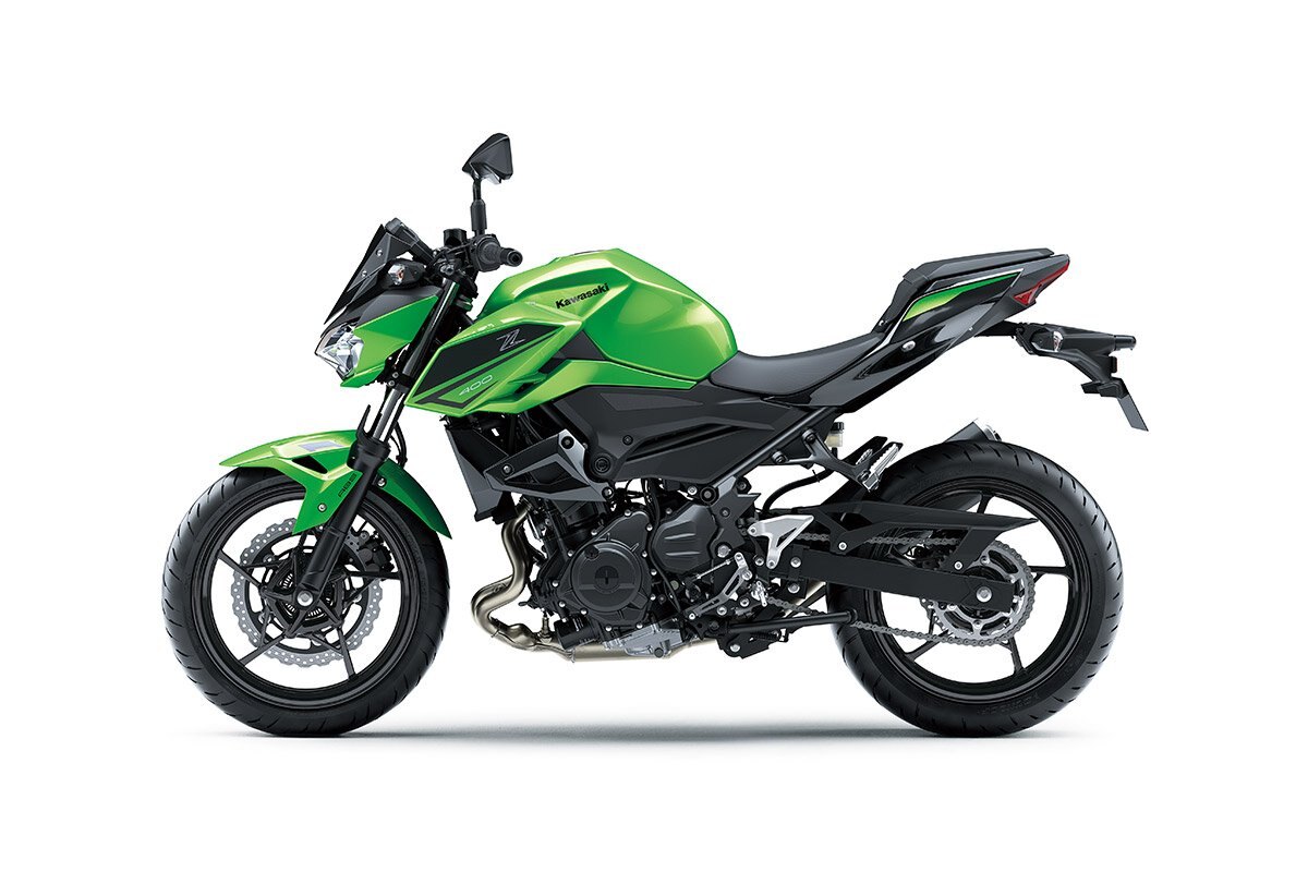 2023 Kawasaki Z400 METALLIC CANDY LIME GREEN / METALLIC FLAT SPARK BLACK