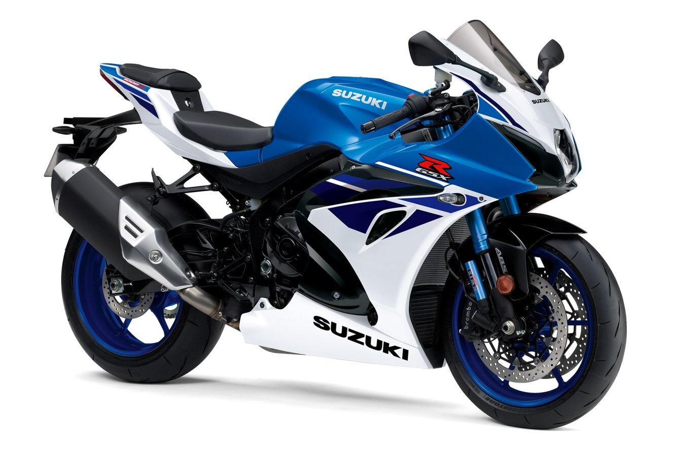 2024 Suzuki GSX R1000R Pearl Brilliant White / Metallic Triton Blue