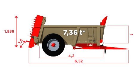 le Boulch 42S09 Muck spreaders - HVS