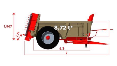 le Boulch 43S09 Muck spreaders - HVS