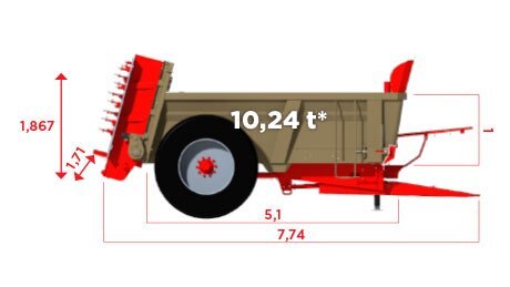 le Boulch 51S12 Muck spreaders - HVS