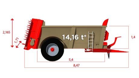 le Boulch 54S17 Muck spreaders - Goliath