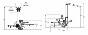 Automatic PTO Big Capacity Auger Discharge Mills