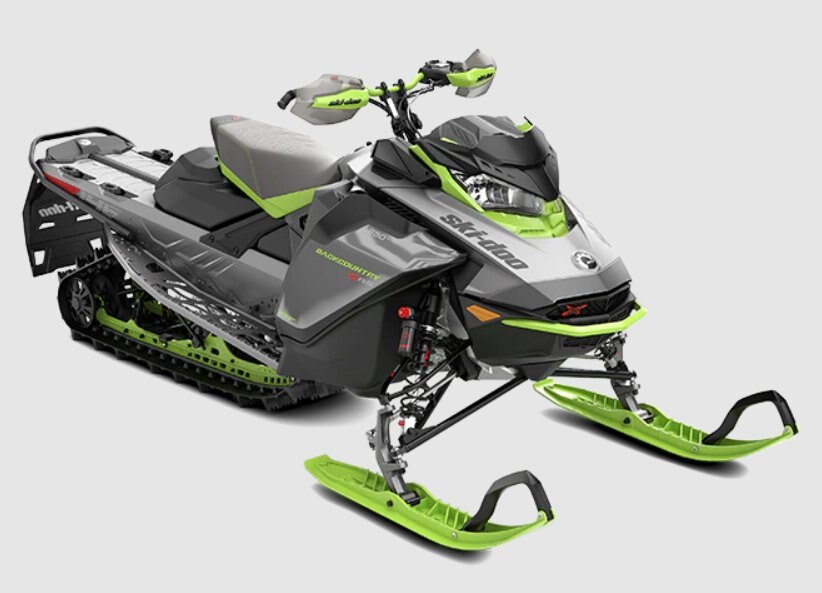 2023 Ski-Doo Backcountry X-RS Ultimate-Platinum-Silver/Manta-Green