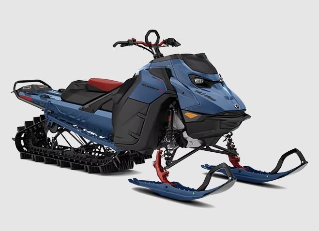 2025 Ski-Doo Summit X 850 E-TEC® Turbo R 154 PowderMax Light with FlexEdge 2.5 SHOT Dusty Navy and Black