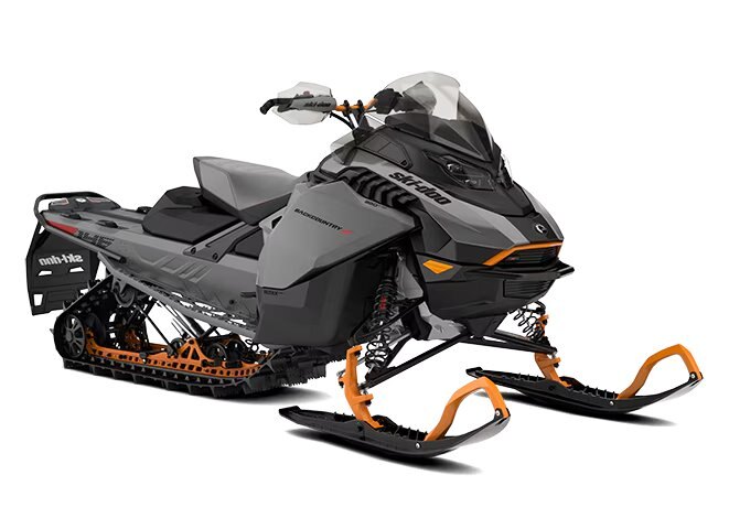 2025 Ski-Doo Backcountry X Rotax® 850 E-TEC® PowderMax 2.0 E.S With Touchscreen Monument Grey and Black