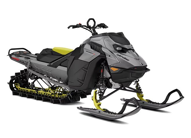 2025 Ski-Doo Summit X 850 E-TEC® Turbo R 154 PowderMax Light with FlexEdge 2.5 SHOT Monument Grey and Black