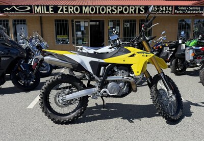 2026 Suzuki DR-Z4S Champion Yellow No. 2 / Solid Special White (C1C)