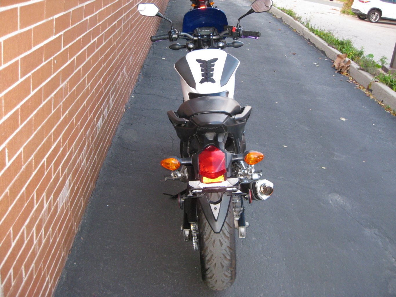 2013 HONDA NCX 700 SA CONGRATULATIONS SIR AHMAD THE ROAD WARRIOR ON THE ADOPTION OF THE HONDA NCX700SA THE ULTIMATE STREET FIGHTER THE WHITE LIGHTNING COMBINES POWER, PERFORMANCE & COMFORT EITHER CUTTIN CITY GRID OR CARVIN CANYONS YOU WILL ARRIVE IN STYLE CONGRATS FROM GARY & TEAM CYCLE WORLD !!!!