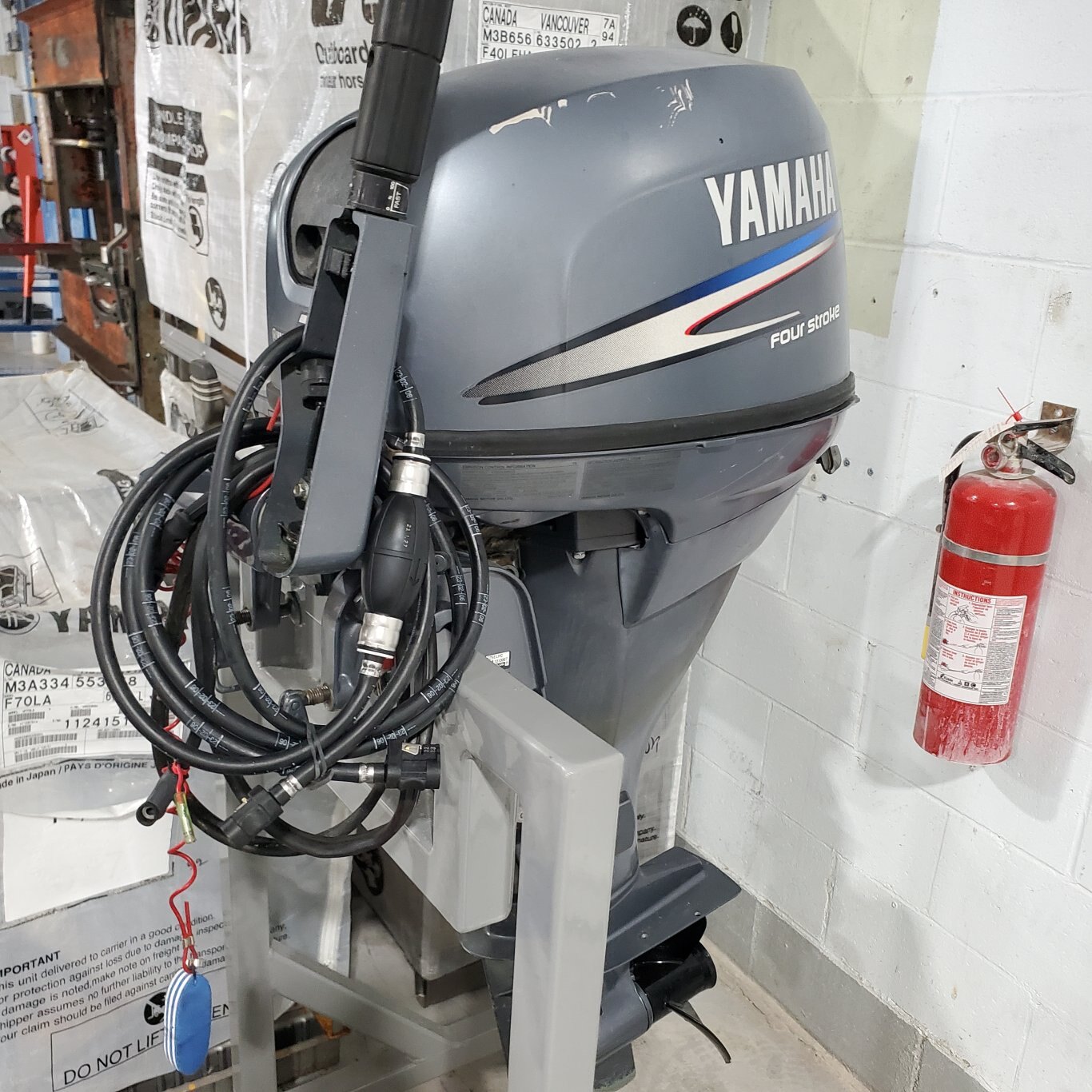 Serviced Yamaha F25 electric start outboard