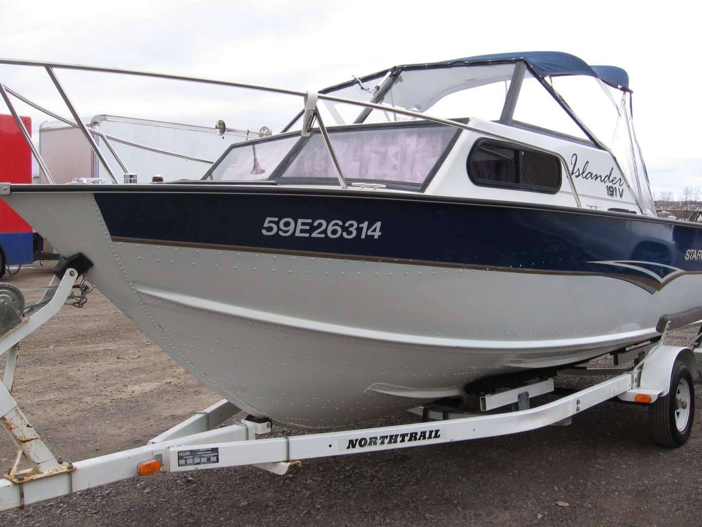 Starcraft Islander 191V with Mercury 3.0 inboard and trailer