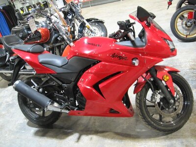 Low km 2012 Ninja 250 with a few scrapes