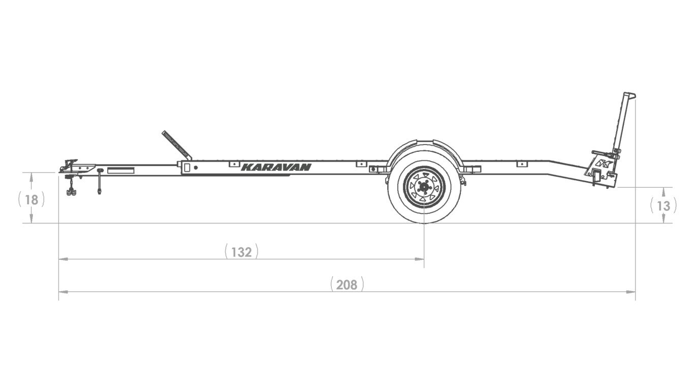 Karavan 6 x 12 ft. Steel Floor Utility Trailer